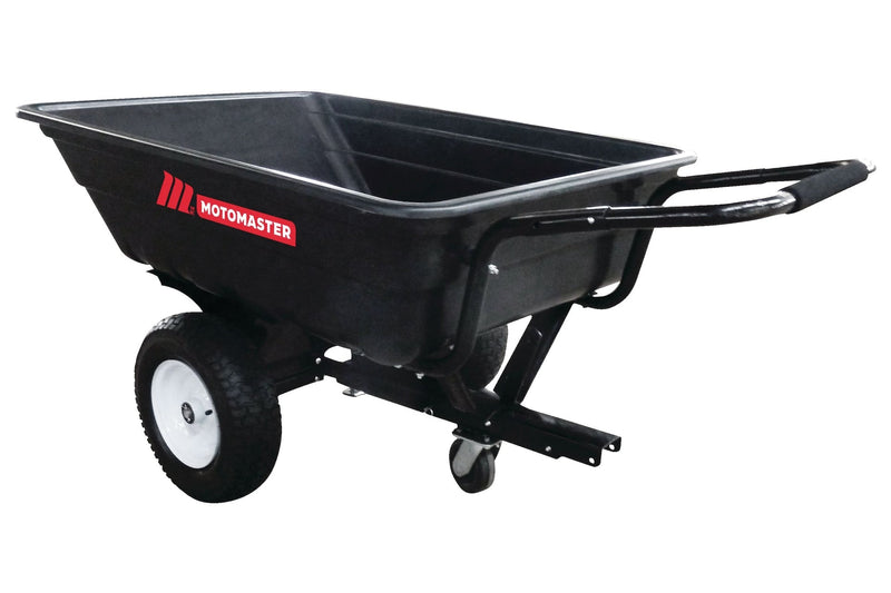 MotoMaster Poly Bed Utility Trailer Cart with Steel Frame, Black, 500-lb N2