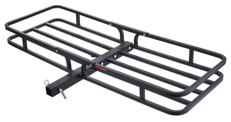 MotoMaster Steel Hitch Basket Cargo Carrier, 500-lb Capacity, Black B1