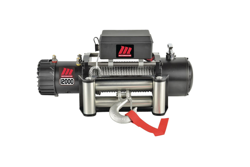 MotoMaster Winch with Steel Rope, 12000-lb G0