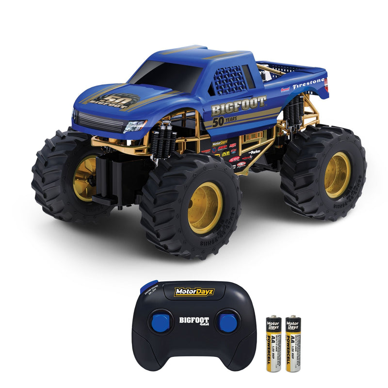 MotorDayz 1:15 R/C USB-Powered Bigfoot 50th Anniversary Monster Truck with Lights and Sounds O4