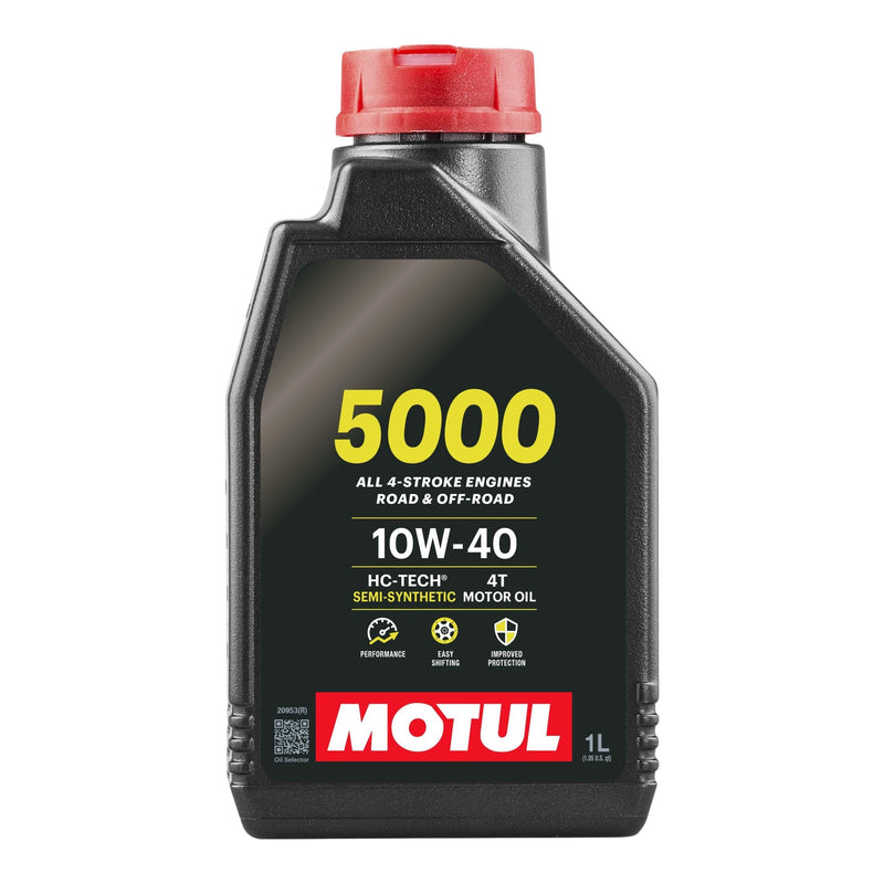 Motul 5000 4-Stroke Semi-Synthetic 10W40 Motor Oil, 1-L L4