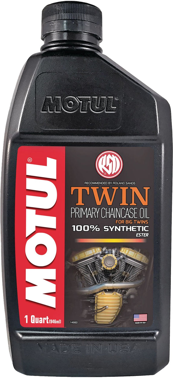 Motul Twin Synthetic Primary Chain Case Motorcycle Oil, 1-L E5
