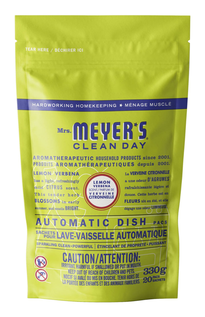 Mrs. Meyers Automatic Dishwasher Detergent Tabs, Lemon Verbena Scent, 20-pk C7
