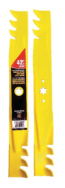 MTD Xtreme 3-in-1, 2-Blade Replacement Set for 42-in Lawn Tractor Cutting Decks, Yellow F6