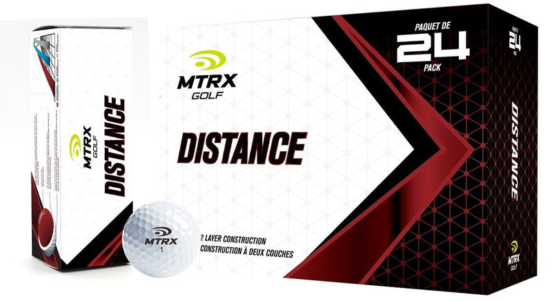 MTRX Distance Golf Balls, White, 24-pk L7
