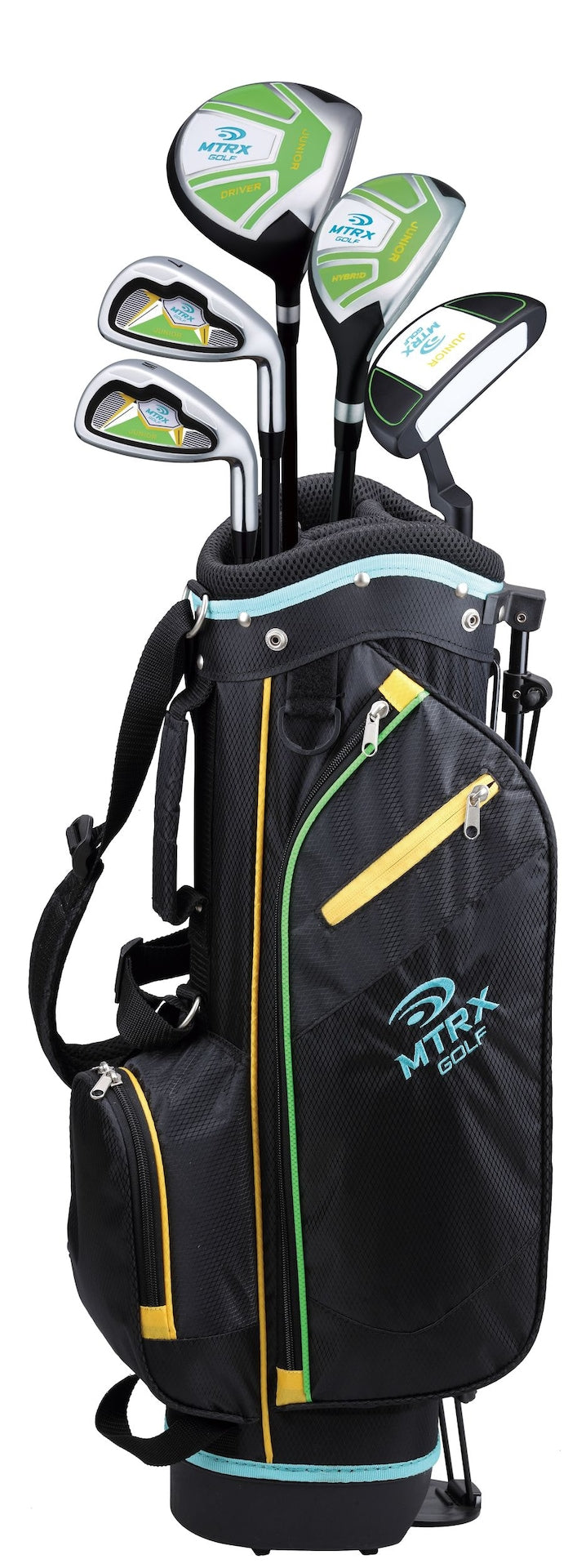 MTRX Junior Kids' Golf Club Set with Gold Stand Bag, Ages 5-8 C3