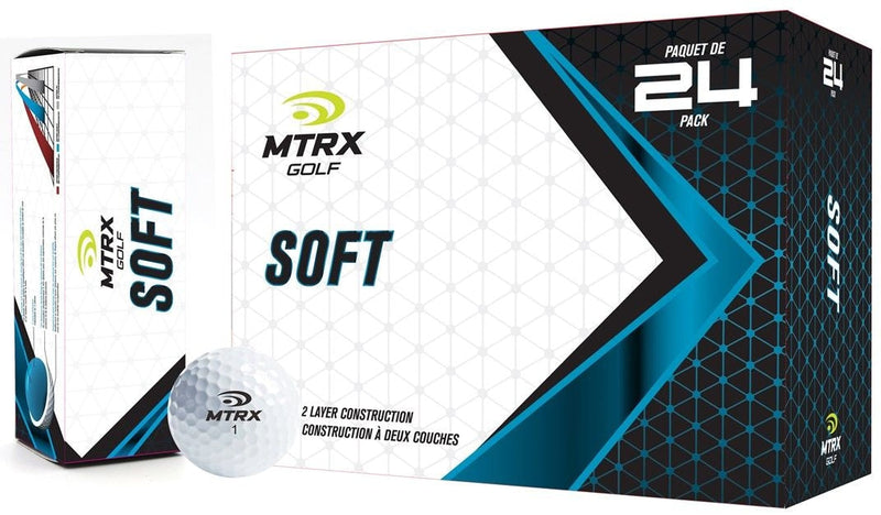 MTRX Soft Golf Balls, White, 24-pk W2
