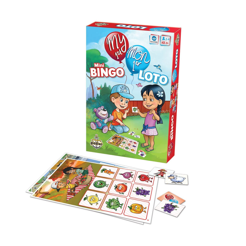 My 1st Mini Bingo Board Game, Bilingual, Ages 2+ H4