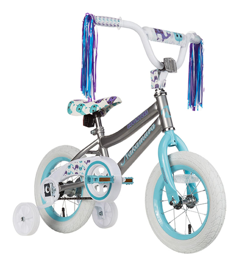 Nakamura Adventure Kid's Bike, Silver, 12-in D2