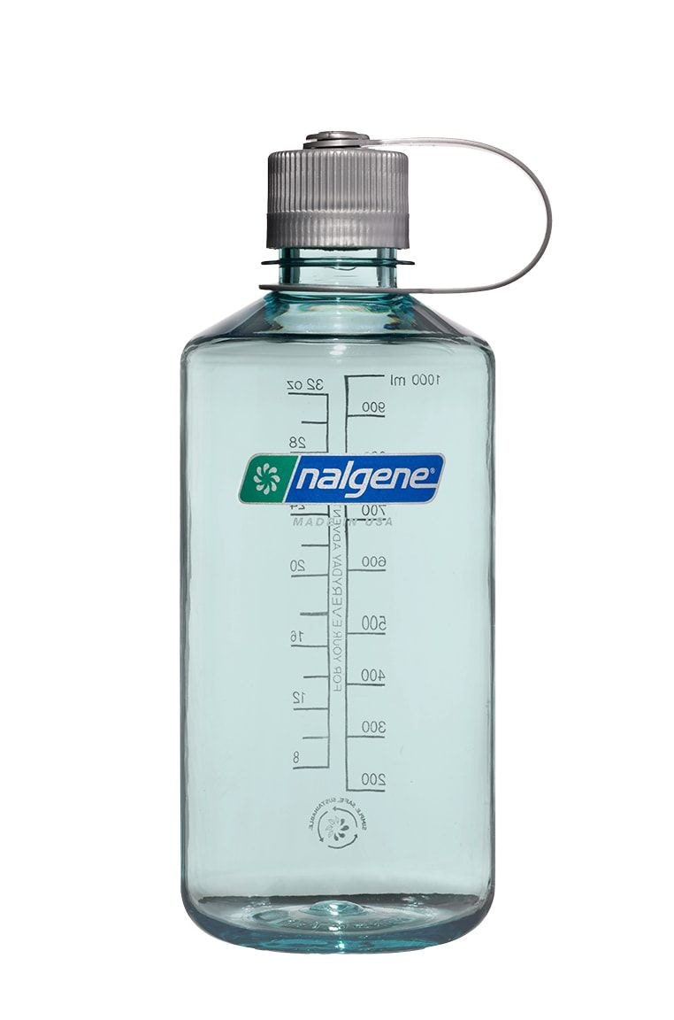 Nalgene Sustain Narrow Mouth Water Bottle, Seafoam, 1 L Y6