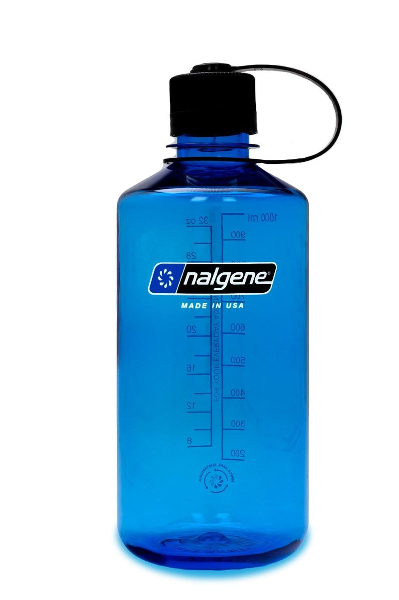 Nalgene Sustain Narrow Mouth Water Bottle, Slate Blue, 1 L Y6