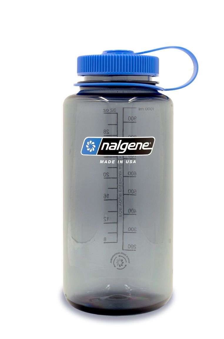 Nalgene Sustain Wide Mouth Water Bottle, Grey, 1 L H7