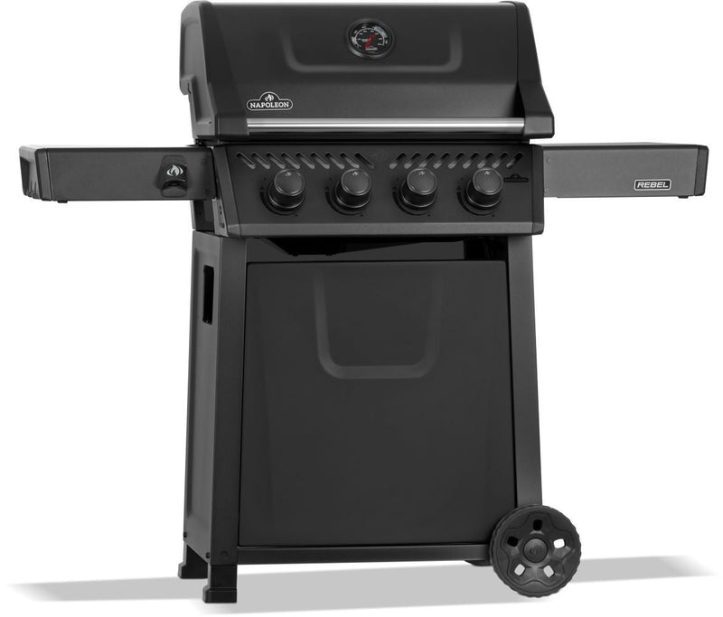 Napoleon Rebel 425 4-Burner LP Gas BBQ, Matte Black H3