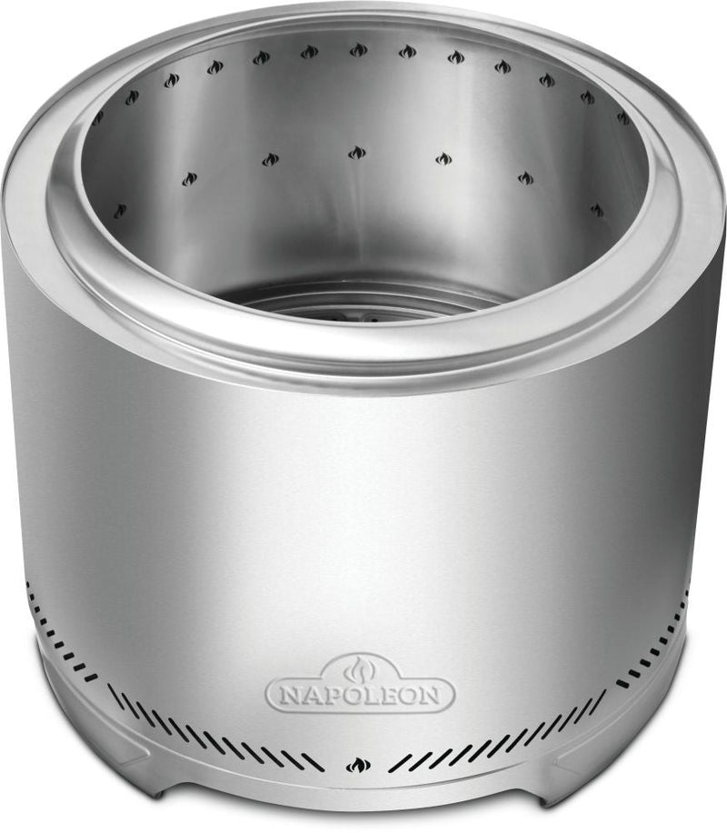 Napoleon Timberwolf Outdoor Smokeless Multi-Fuel Fire Pit, Stainless Steel, 22-in R6