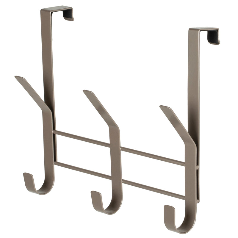 Neatfreak 8.5" Over The Door Metal 3 Hook, Champagne Q0