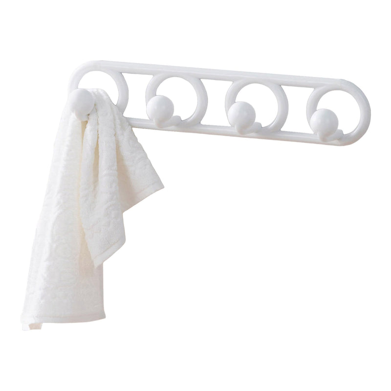 NeatFreak Heavy Duty Plastic 4-Hook Hook, White, 19.7-in E6
