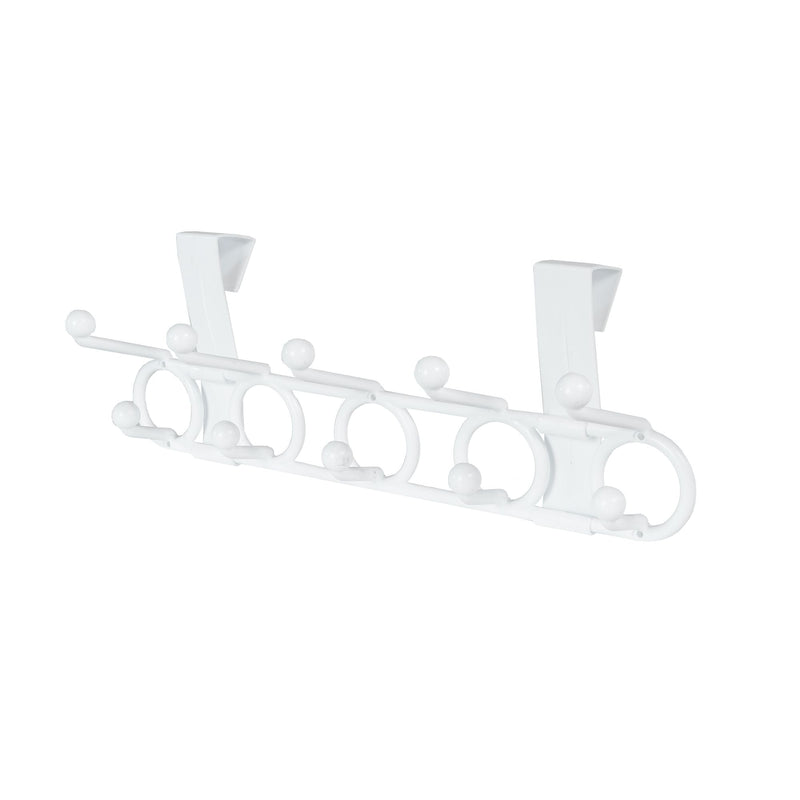 NeatFreak Plastic 10-Hook Over the Door Hook, White, 18.5-in Q6