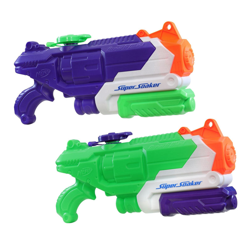 Nerf Super Soaker Breach Blast Water Soakers Toy, 2-pk B9