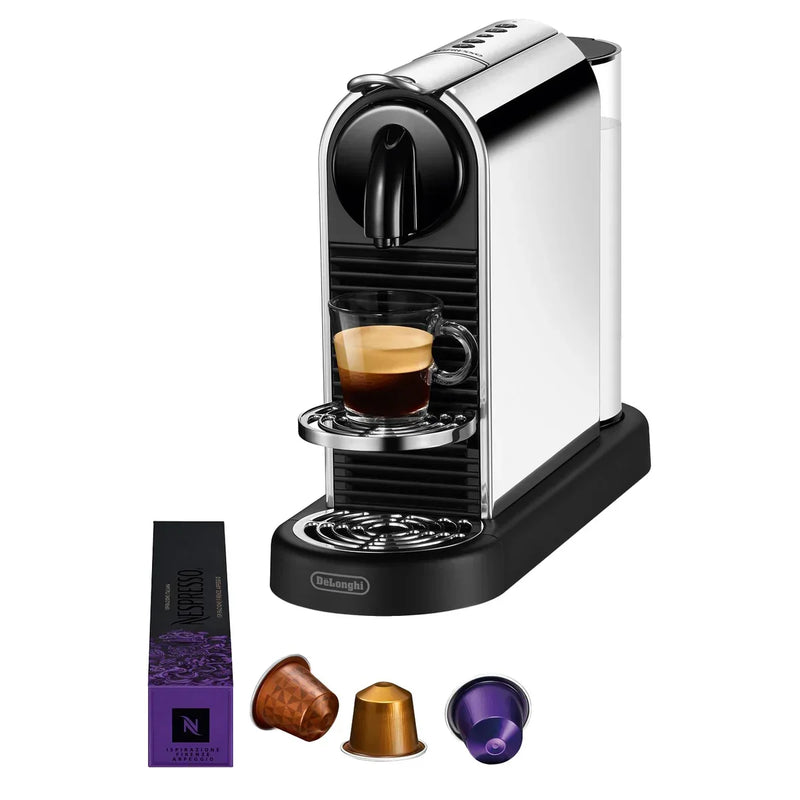 Nespresso Citiz Espresso Machine by De'Longhi, Platinum, with $30 Nespresso coffee voucher J7