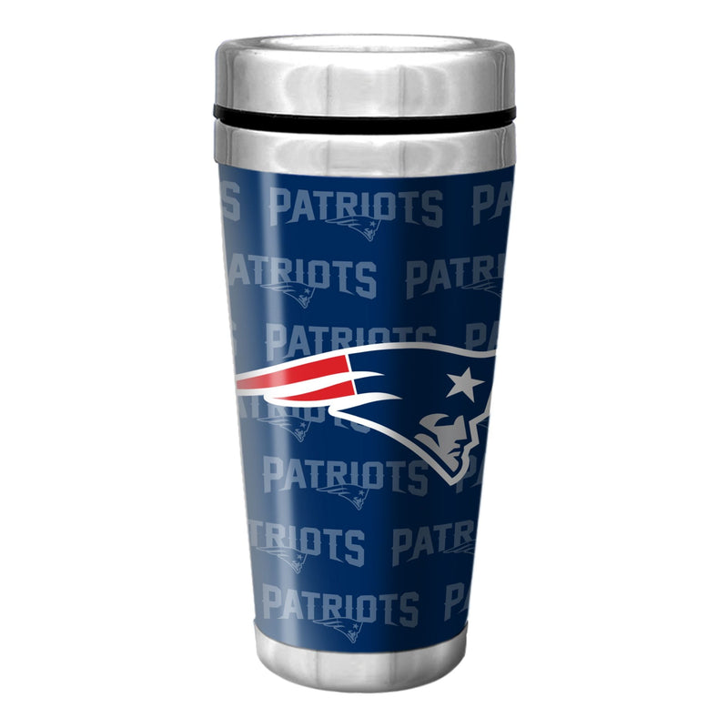 New England Patriots Insulated Stainless Steel Travel Mug For NFL Football Fans/Collectors, 16-oz M7