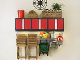 NewAge Bold 3.0 Series All-in-One Lockable Steel Garage Cabinetry Set with Stainless Steel Top, Black/Red, 48-in x 18-in x 76.75-in, 5-pc