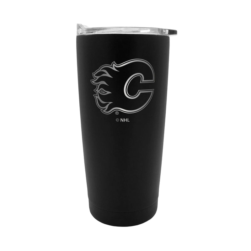 NHL Calgary Flames Executive Stainless Steel Insulated Travel Tumbler, Black, 20-oz Z7