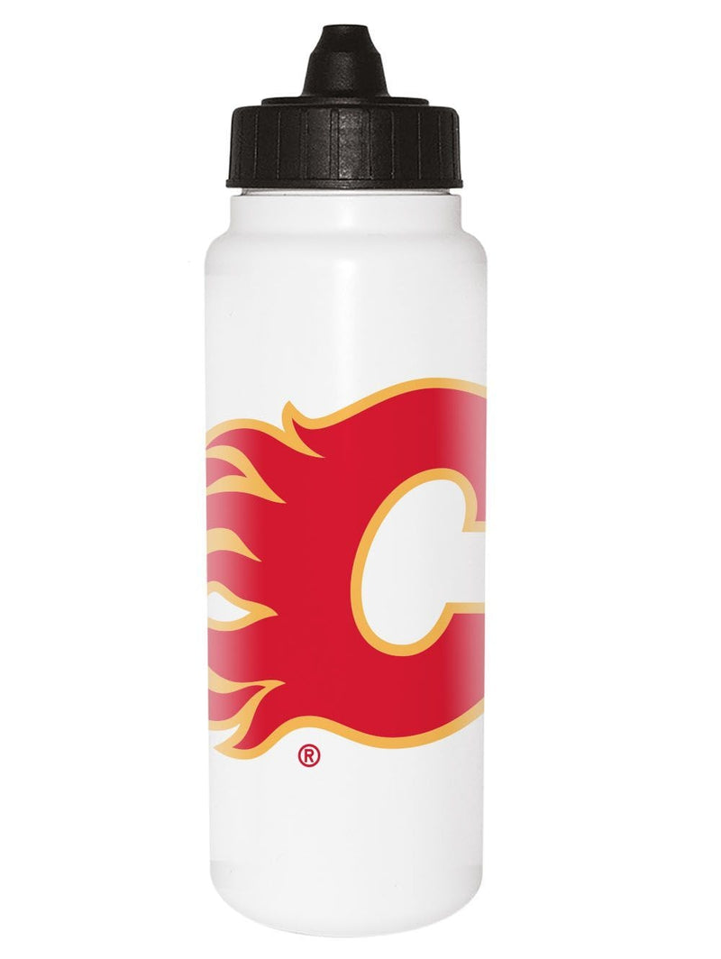 NHL Calgary Flames Officially Licensed Hockey Water Bottle, 1-L H2