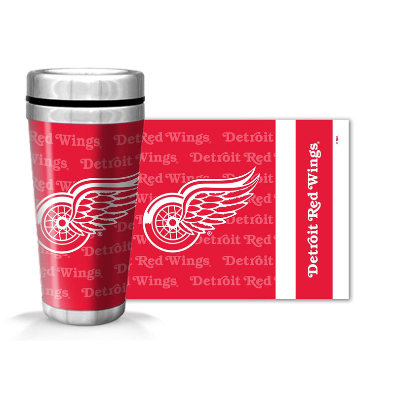 NHL Detroit Red Wings Hockey Logo Full Wrap Travel Mug, 14-oz K5