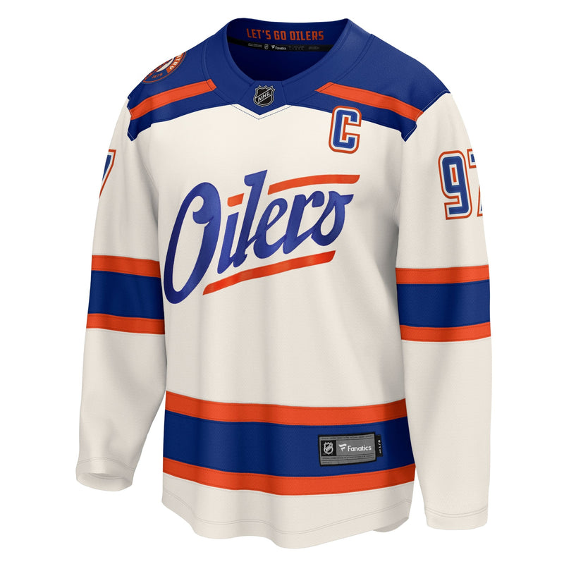 NHL Edmonton Oilers 2025 Adult Standard Connor McDavid Alternate Breakaway Player Jersey, Various Sizes C2