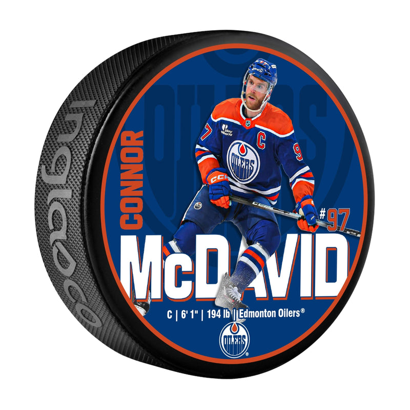 NHL Edmonton Oilers Connor McDavid Hockey Puck, 6-oz Y6
