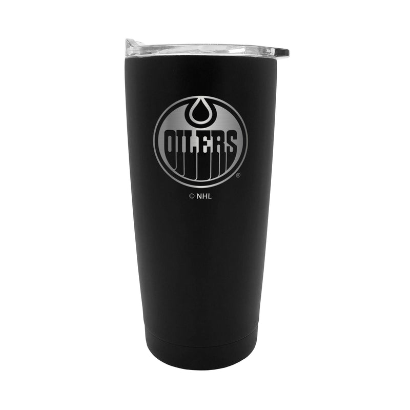 NHL Edmonton Oilers Executive Stainless Steel Insulated Travel Tumbler, Black, 20-oz A8