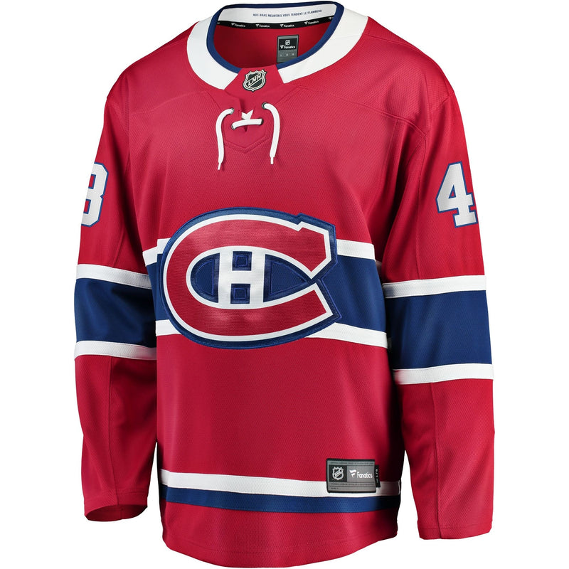NHL Montreal Canadiens Breakaway Player Jersey, Lane Hutson, Adult, Assorted Sizes Z9