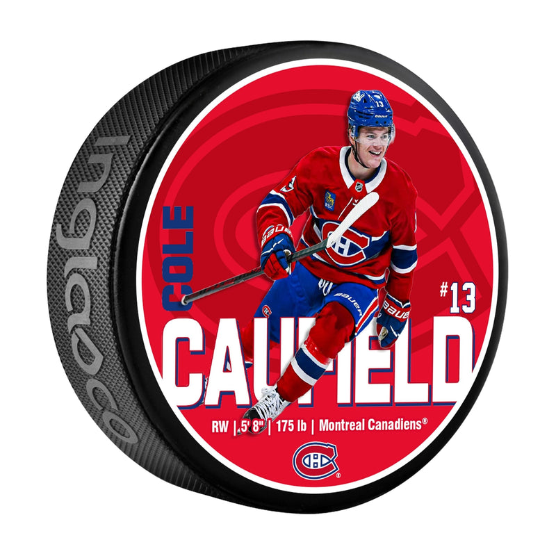 NHL Montreal Canadiens Cole Caufield Hockey Puck, 6-oz B9