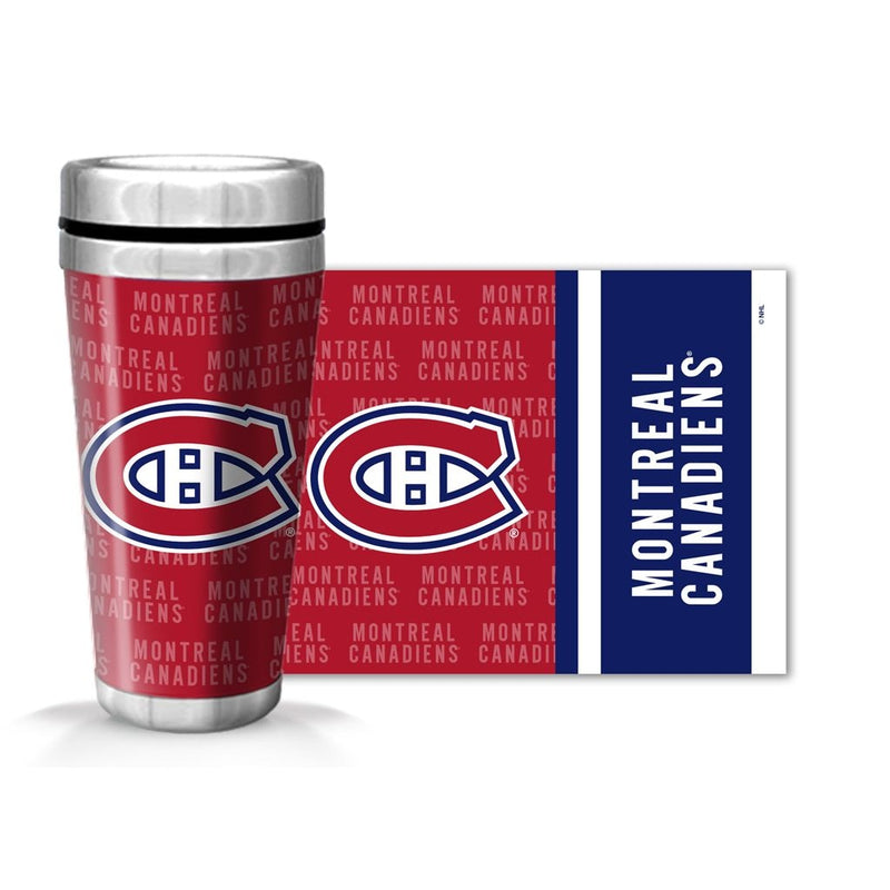 NHL Montreal Canadiens Full Wrap Wallpaper Travel Mug, 14-oz M7