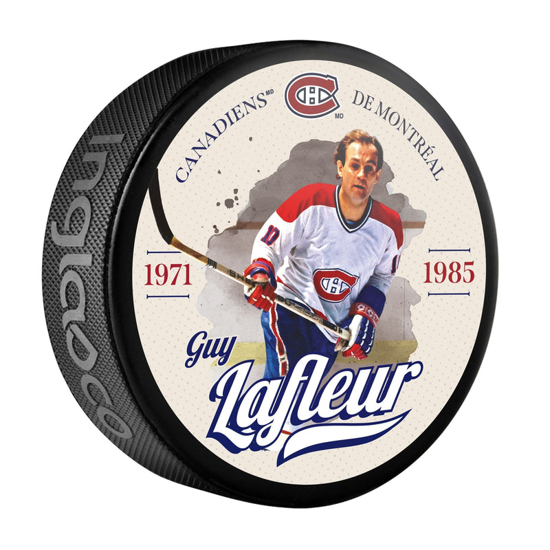 NHL Montreal Canadiens Guy Lafleur Hockey Puck, 6-oz P5