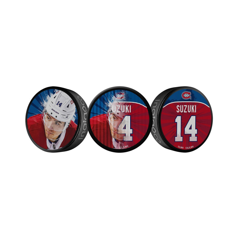 NHL Montreal Canadiens Nick Suzuki Dual-Image Lenticular Hockey Puck, 6-oz D1