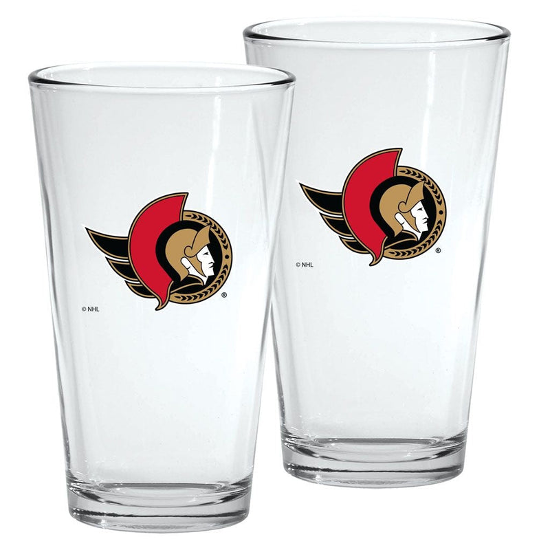 NHL Ottawa Senators Mixing Pint Glass Box Set, 2-pk, 16-oz T0