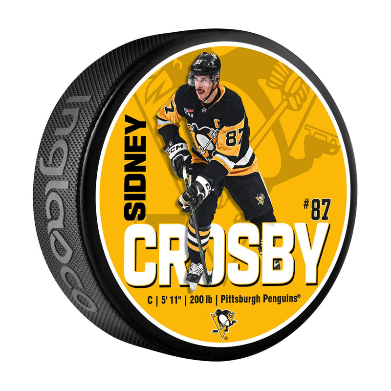NHL Pittsburgh Penguins Sidney Crosby Hockey Puck, 6-oz X4