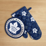 NHL Toronto Maple Leafs Kitchen Oven Mitt Pot Holder Set, 2-pc