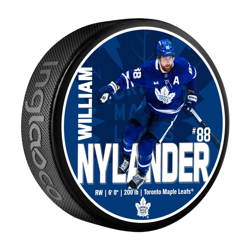 NHL Toronto Maple Leafs William Nylander Hockey Puck, 6-oz U0
