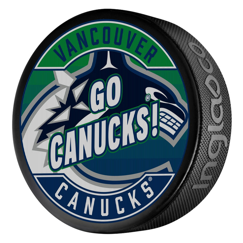 NHL Vancouver Canucks Dual-Image Lenticular Hockey Puck, 6-oz N3