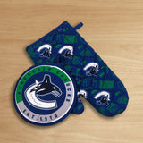 NHL Vancouver Canucks Kitchen Oven Mitt Pot Holder Set, 2-pc
