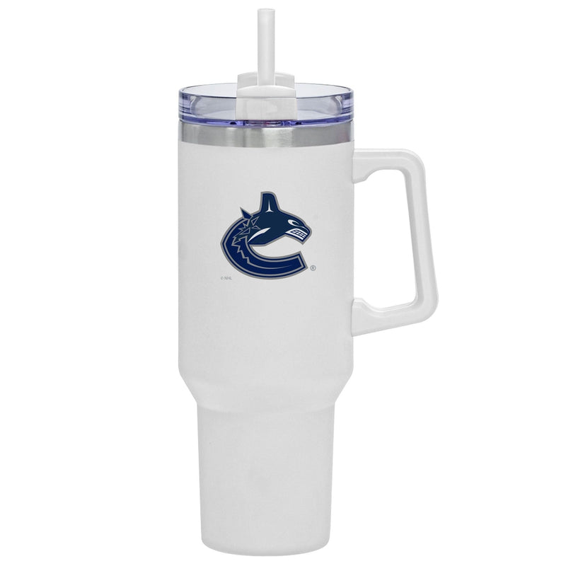 NHL Vancouver Canucks Travel Mug with Straw and Handle, 40-oz O5