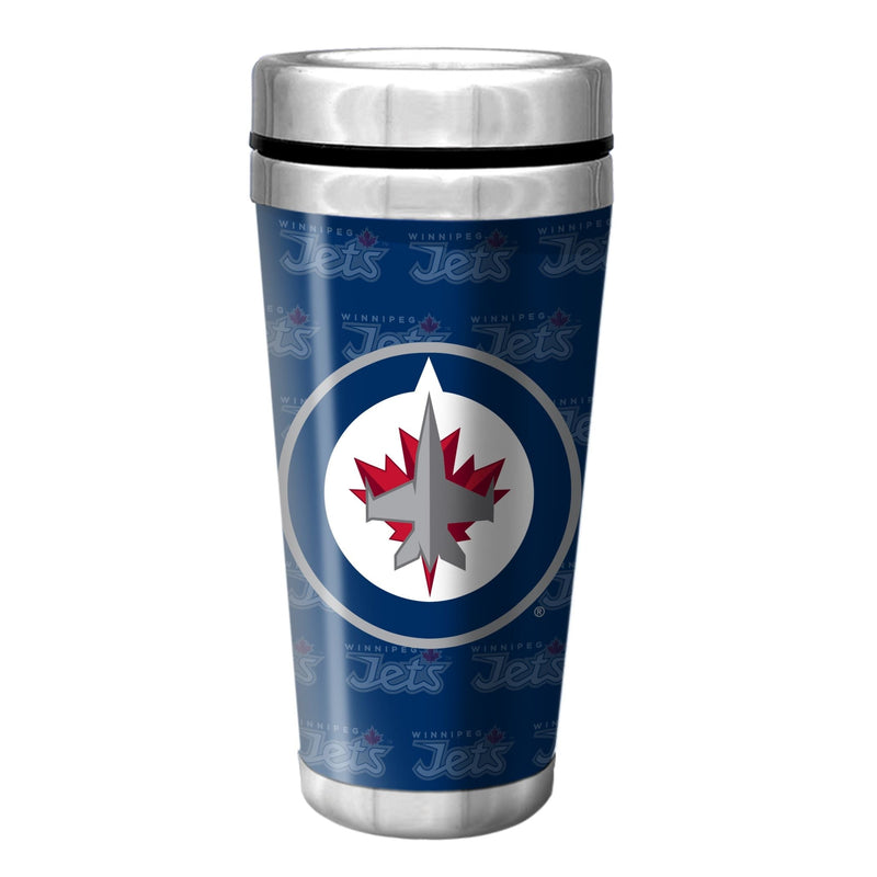 NHL Winnipeg Jets Full Wrap Wallpaper Travel Mug, 14-oz Y4