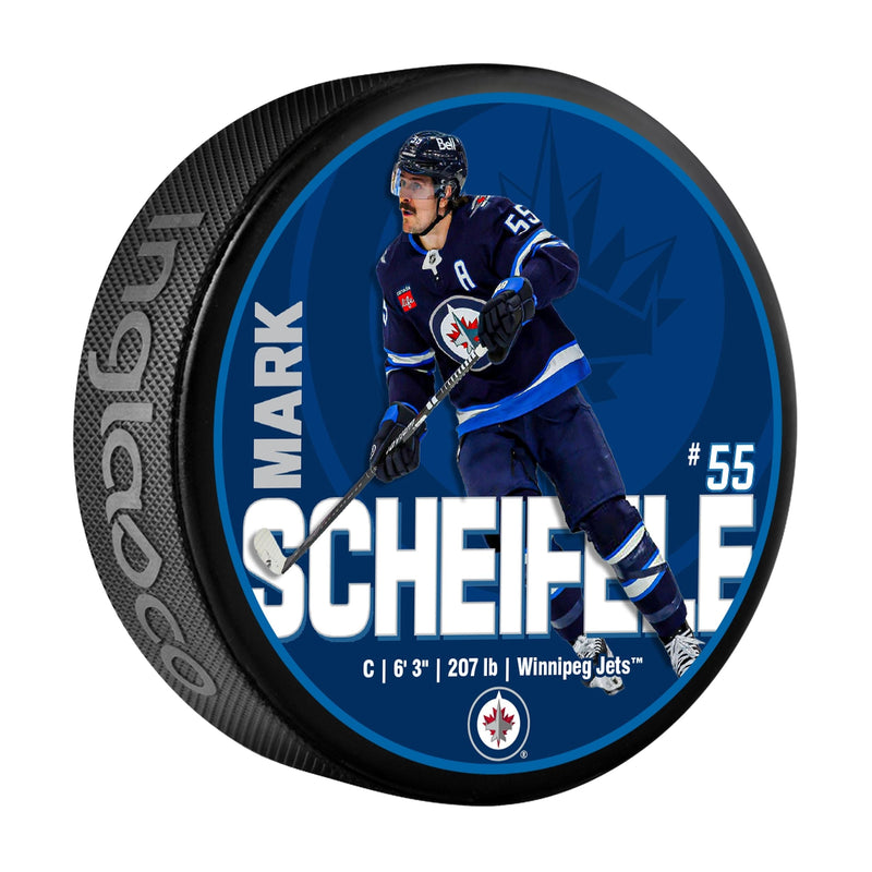 NHL Winnipeg Jets Mark Scheifele Hockey Puck, 6-oz M8