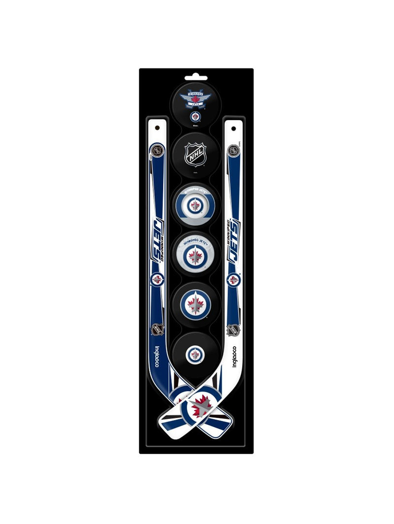 NHL Winnipeg Jets Mini Hockey Pucks & Sticks Set, 8-pc T9