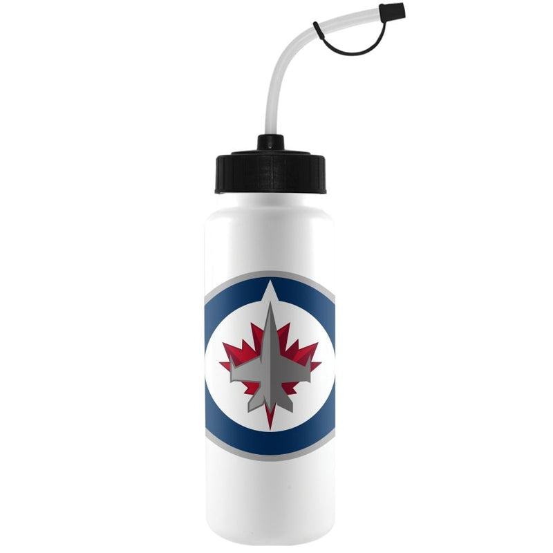 NHL Winnipeg Jets Officially Licensed Hockey Water Bottle, 1-L J8