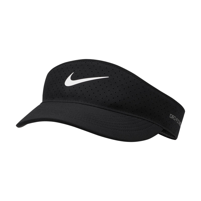 Nike Golf Dri-Fit Visor with Adjustable Closure, Men's/Women's Unisex, Black/White, One Size D8