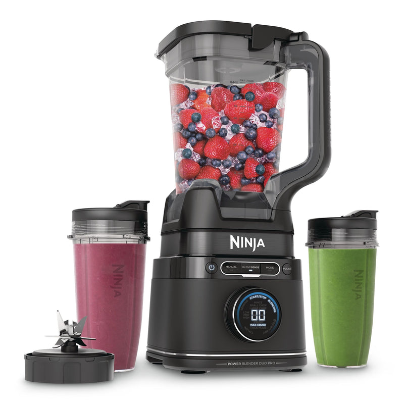 Ninja BlendSense Duo Blender with 72-oz Full-Size Pitcher & Pre-Set Programs, Includes Two 24-oz Single-Serve Cups, 1800W O4
