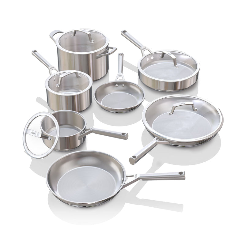 Ninja Everclad 12 piece Stainless Steel Cookware Set O2